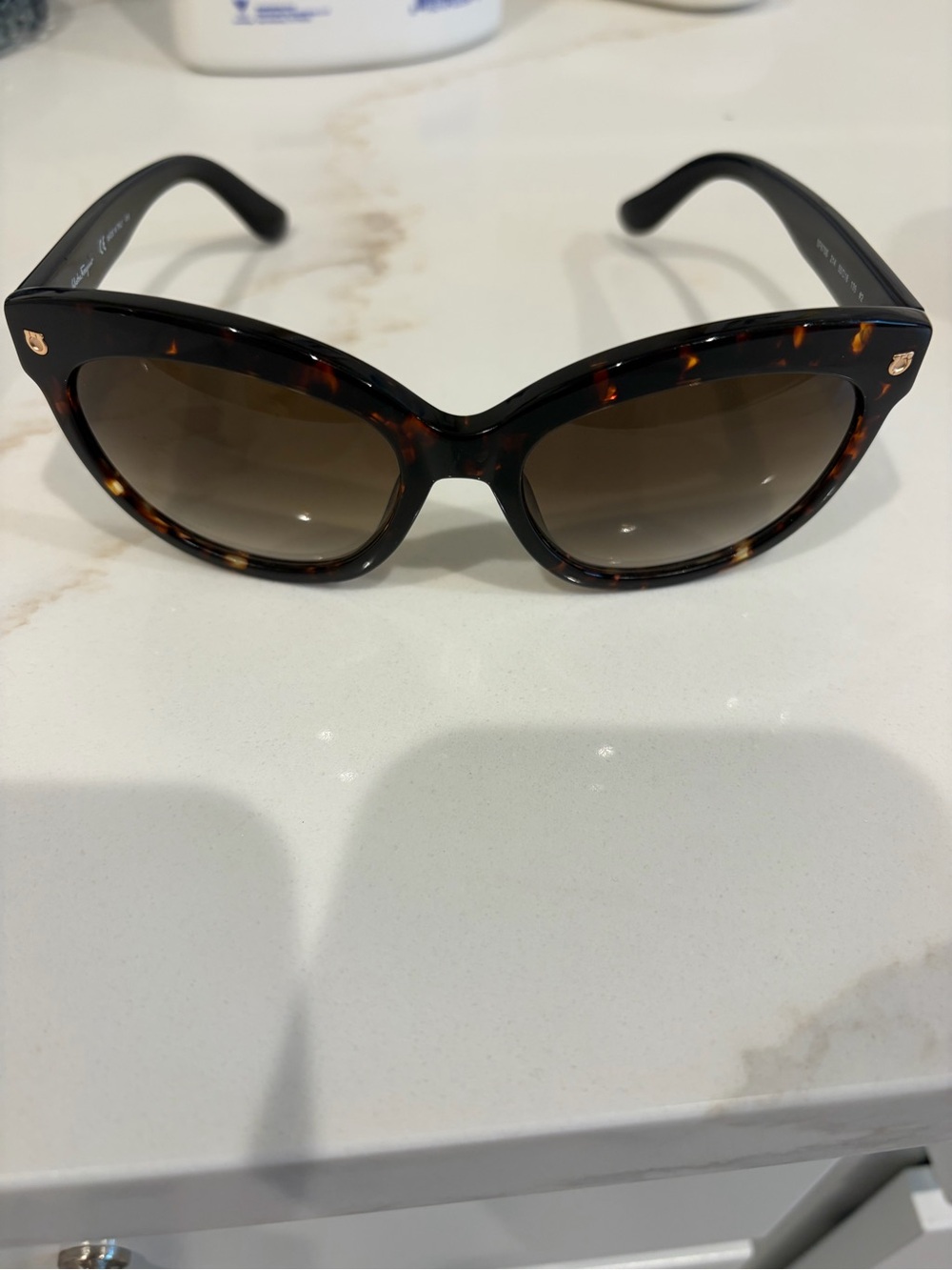 Ferragamo Classic Tortoiseshell Women’s Sunglasses - Black/Brown